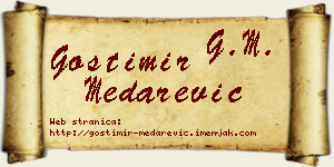 Gostimir Medarević vizit kartica